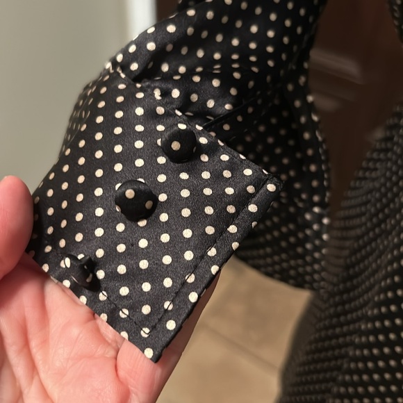 Sanctuary 100% Silk Polka Dot Mini Dress - Picture 5 of 12